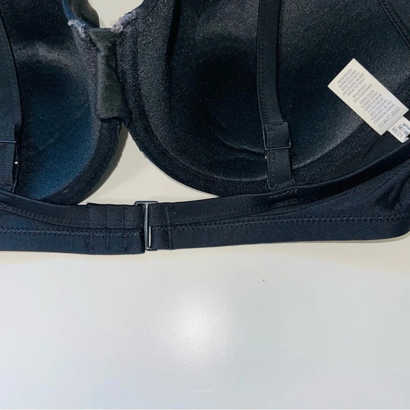 Aerie Black Lightly Lined Underwire Push-up Bikini Top 36DD Women’s - Picture 6 of 9